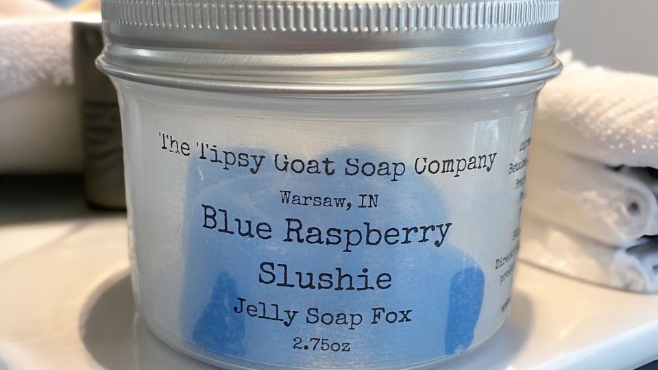 Blue Raspberry Slushie Jelly Soap Animal