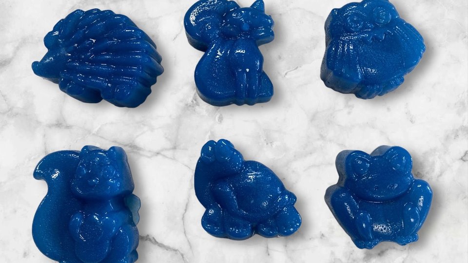 Blue Raspberry Slushie Jelly Soap Animal