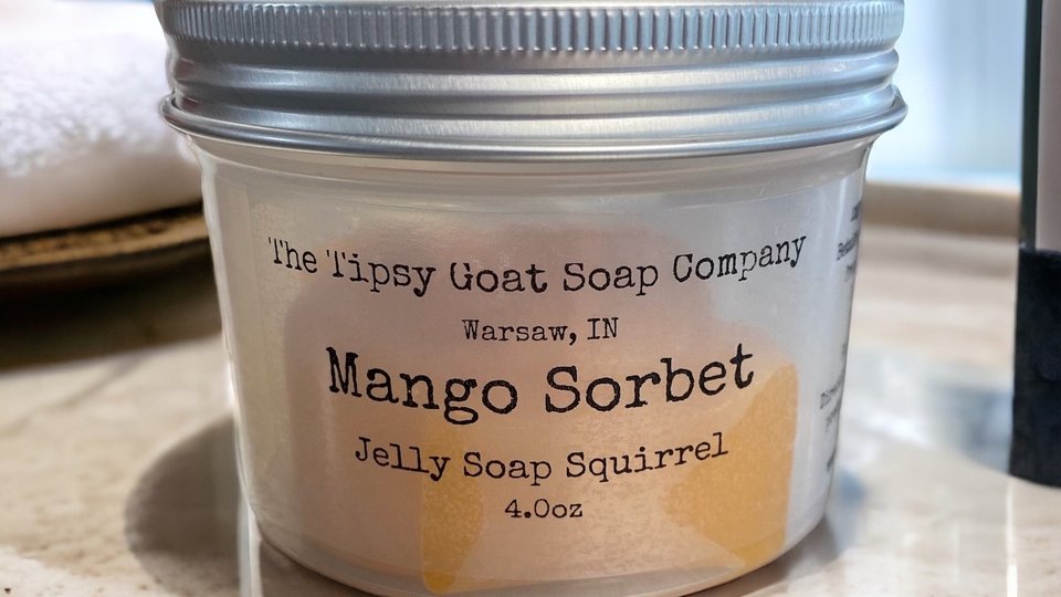 Mango Sorbet Jelly Soap Animal