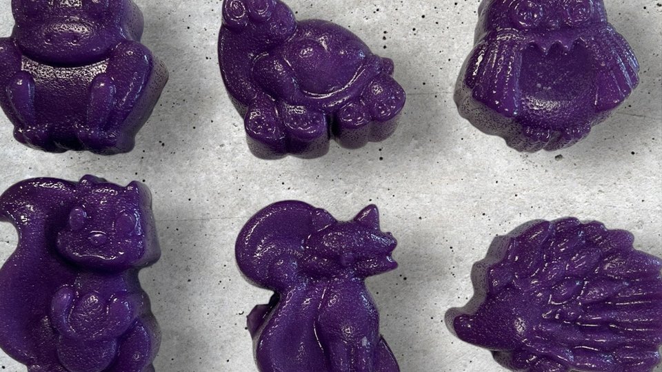 Grape Soda Jelly Soap Animal