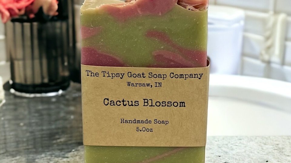Cactus Blossom Handmade Cold Process Soap made with Goat Milk