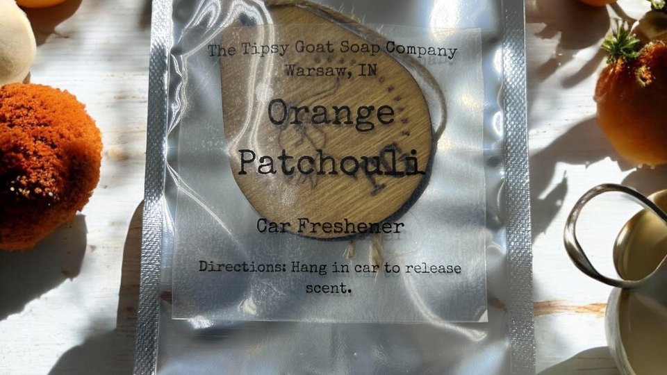 Orange Patchouli Car Air Freshener
