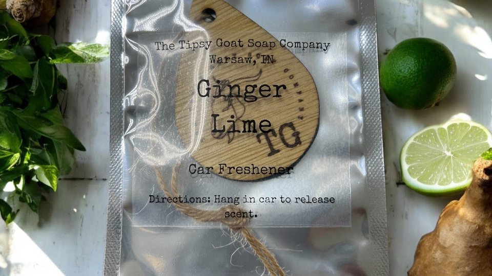 Ginger Lime Car Air Freshener