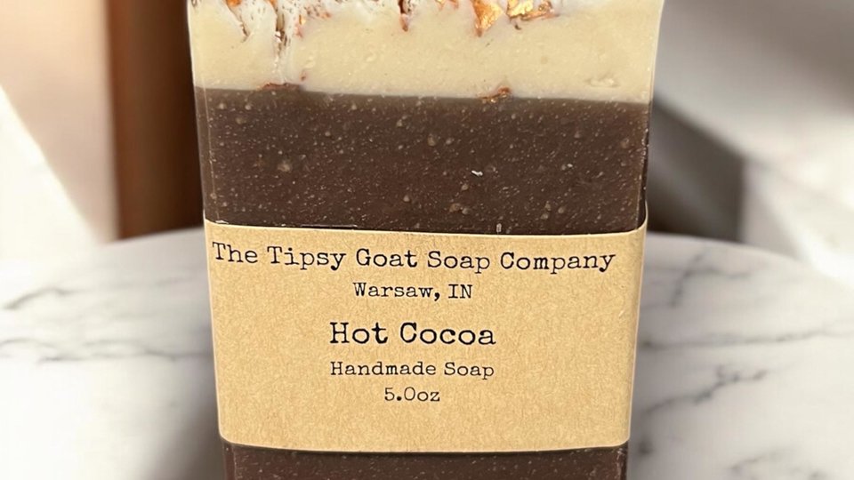 Hot Cocoa Handmade Cold Process Soap made with Goat's Milk