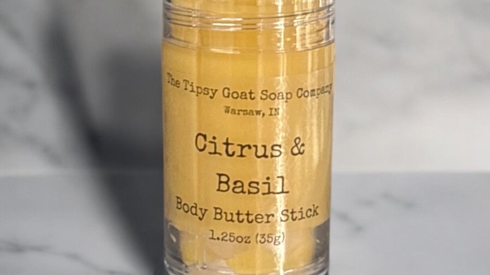 Citrus & Basil Body Butter Stick | Solid Lotion Stick