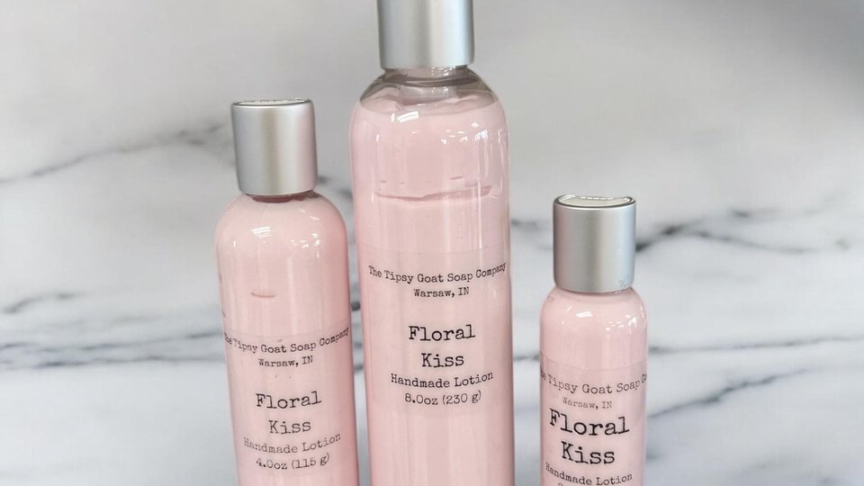 Floral Kiss Handmade Lotion