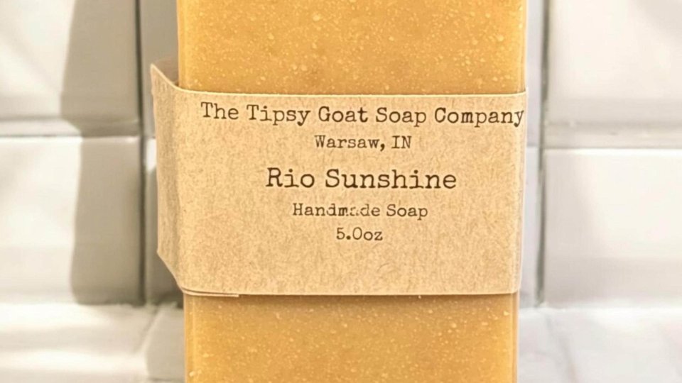 Rio Sunshine Handmade Cold Process Soap made with Goat Milk