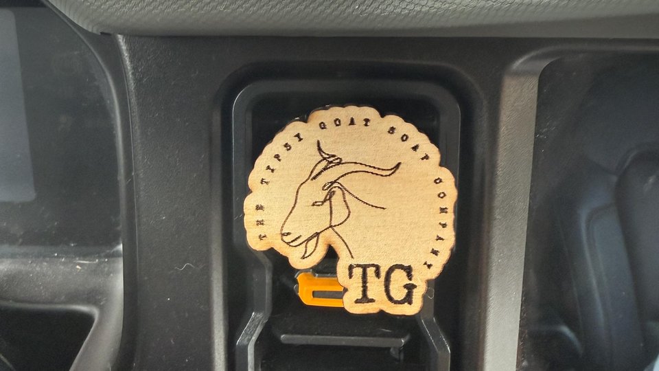 Red Berry Rhubarb Car Air Freshener Vent Clip