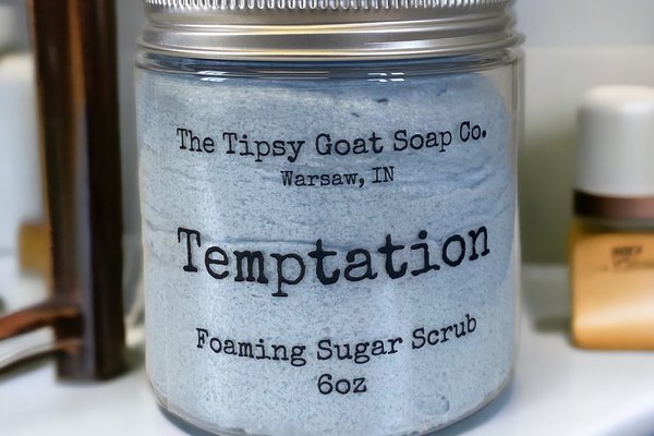 Temptation Foaming Sugar Scrub | Sugar Whipped Soap
