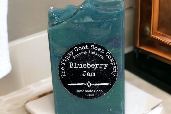 Blueberry Jam Handmade Cold Process Soap made with Goat Milk