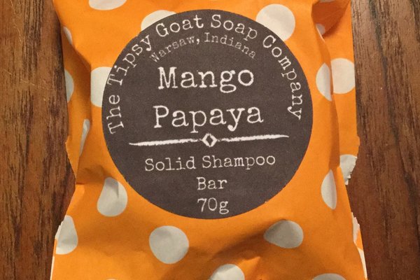 Mango Papaya Syndet Solid Shampoo Bar