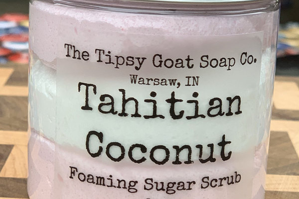 Tahitian Coconut Foaming Sugar Scrub | Sugar Whipped Soap