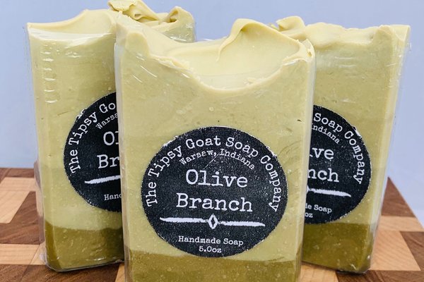 Olive Branch Handmade Cold Process Soap made with Goat Milk