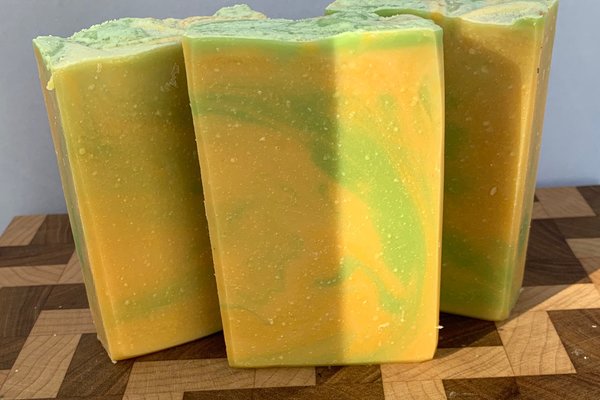 Lively Lemongrass (Avobath Type) Handmade Cold Process Soap made with Goat Milk