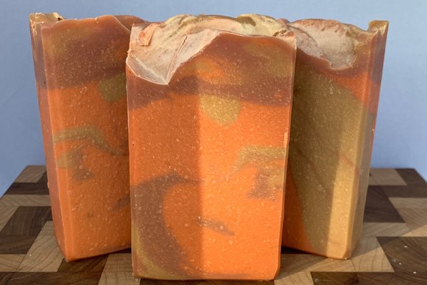 Mango Papaya Handmade Cold Process Soap made with Goat Milk