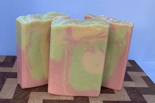 Grapefruit Bergamot Handmade Cold Process Soap made with Goat Milk