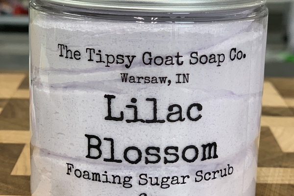 Lilac Blossom Foaming Sugar Scrub | Sugar Whipped Soap
