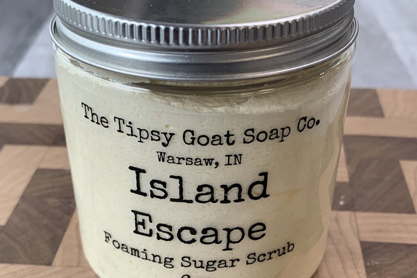 Island Escape Foaming Sugar Scrub | Sugar Whipped Soap