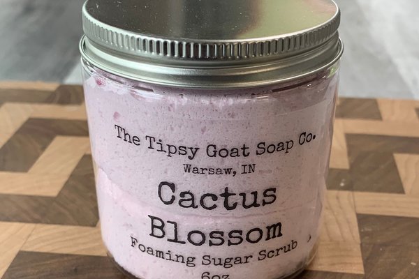Cactus Blossom Foaming Sugar Scrub | Sugar Whipped Soap