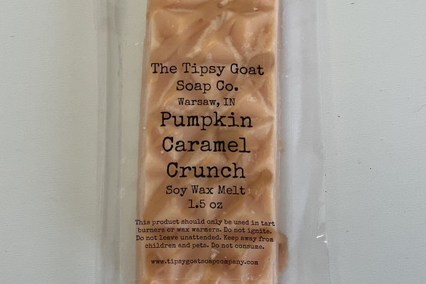 Pumpkin Caramel Crunch Soy Wax Melt Snap Bar
