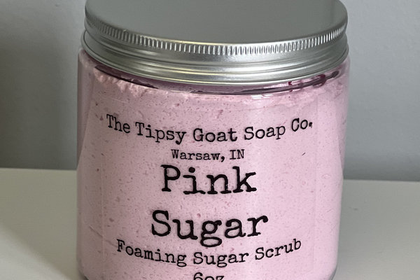 Pink Sugar Foaming Sugar Scrub | Sugar Whipped Soap