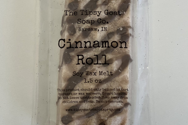 Cinnamon Roll Soy Wax Melt Snap Bar