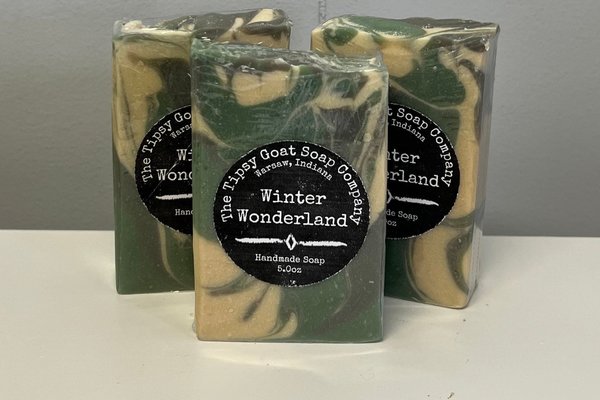 Winter Wonderland Cold Process Soap made with Goat Milk