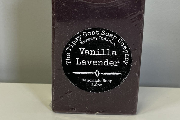 Vanilla Lavender Handmade Cold Process Soap made with Goat Milk