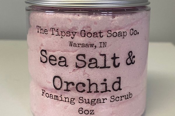 Sea Salt & Orchid Foaming Sugar Scrub | Sugar Whipped Soap