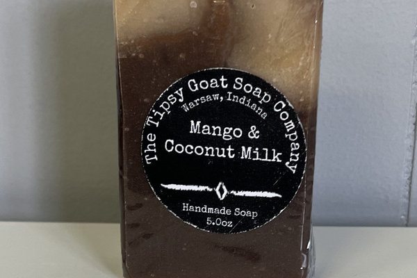 Mango & Coconut Milk Handmade Cold Process Soap made with Goat Milk
