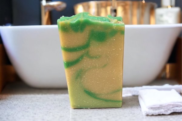 Pineapple & Cilantro Handmade Cold Process Soap made with Goat Milk