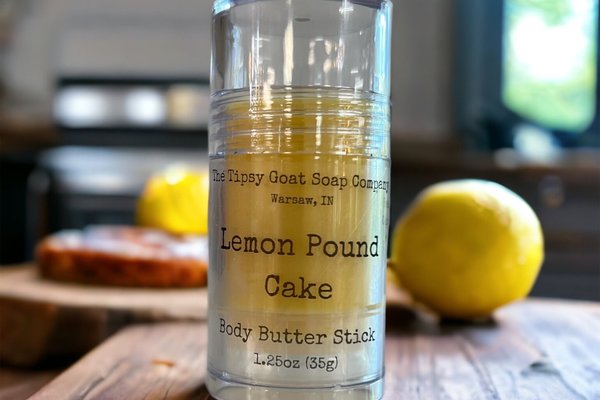 Lemon Pound Cake Body Butter Stick | Solid Lotion Stick