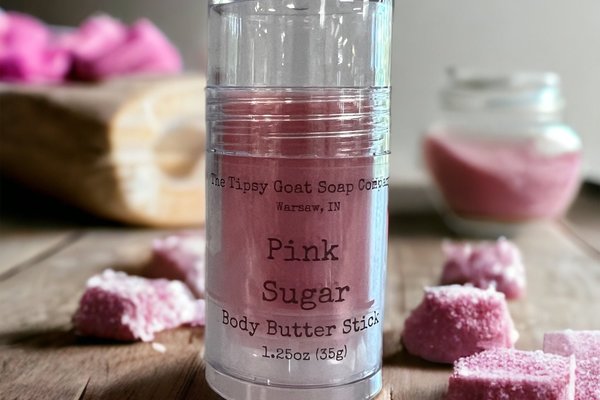 Pink Sugar Body Butter Stick | Solid Lotion Stick