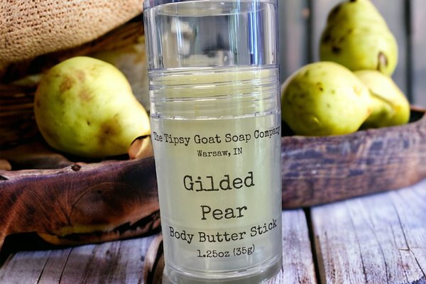 Gilded Pear Body Butter Stick | Solid Lotion Stick