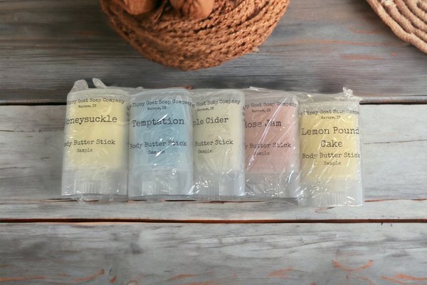 Sample Pack of Body Butter Sticks | Solid Lotion Sticks