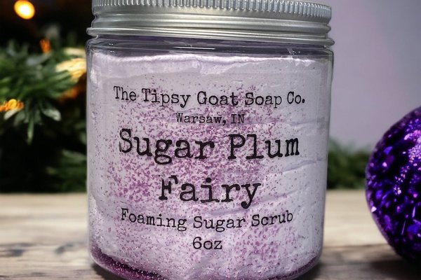 Sugar Plum Fairy Foaming Sugar Scrub | Sugar Whipped Soap