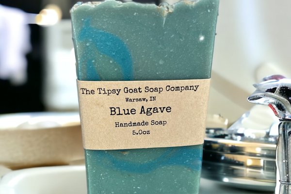 Blue Agave Handmade Cold Process Soap made with Goat Milk