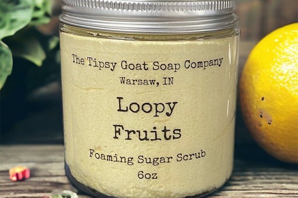 Loopy Fruits Foaming Sugar Scrub | Sugar Whipped Soap