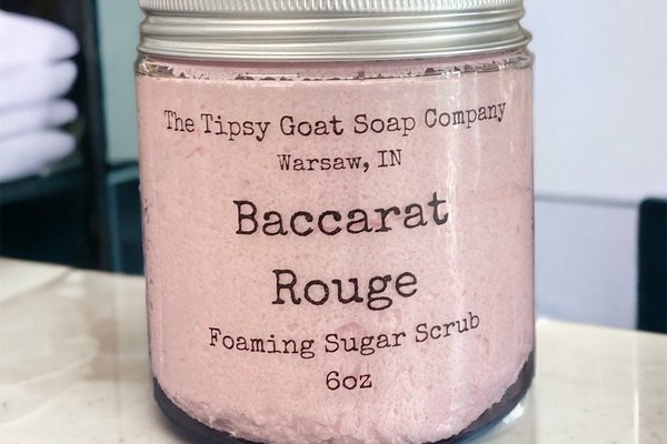 Baccarat Rouge Foaming Sugar Scrub | Sugar Whipped Soap