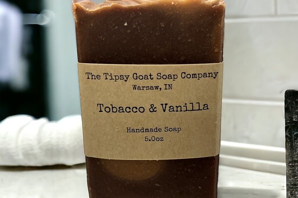 Tobacco & Vanilla Handmade Cold Process Soap made with Goat Milk