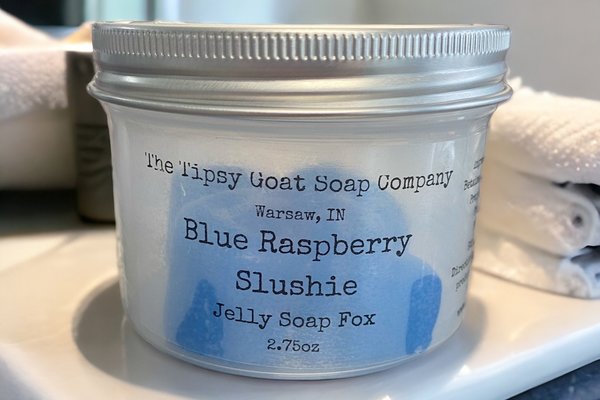 Blue Raspberry Slushie Jelly Soap Animal