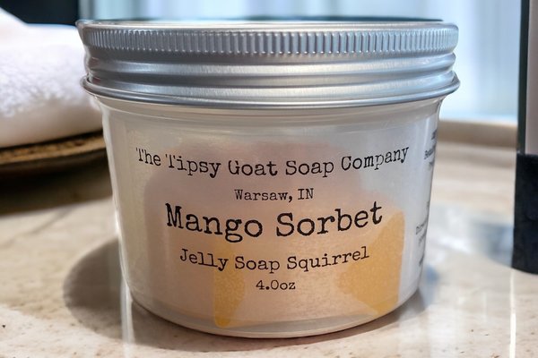 Mango Sorbet Jelly Soap Animal