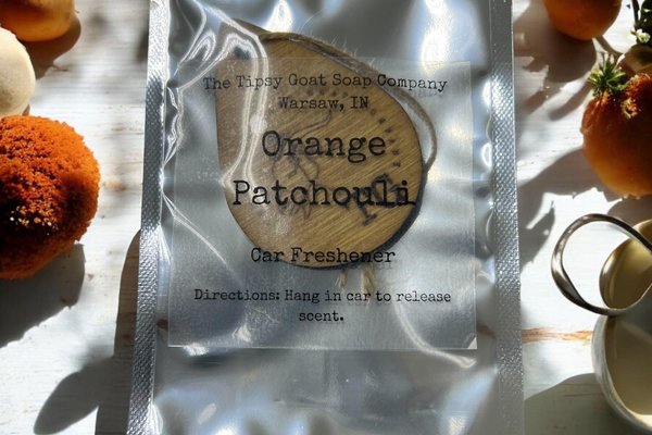 Orange Patchouli Car Air Freshener