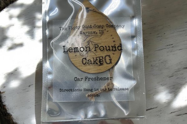 Lemon Pound Cake Car Air Freshener
