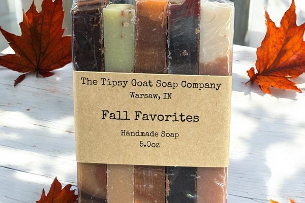 Fall Favorite Sampler Handmade Cold Process Soap made with Goat Milk