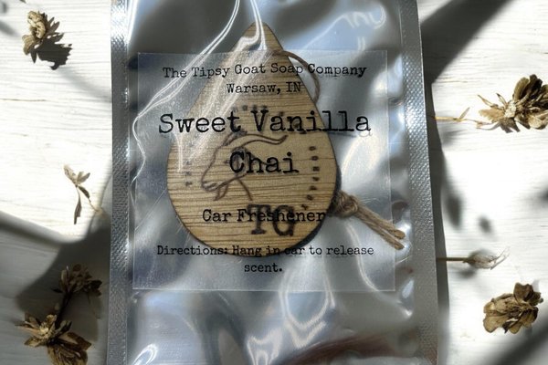 Sweet Vanilla Chai Car Air Freshener